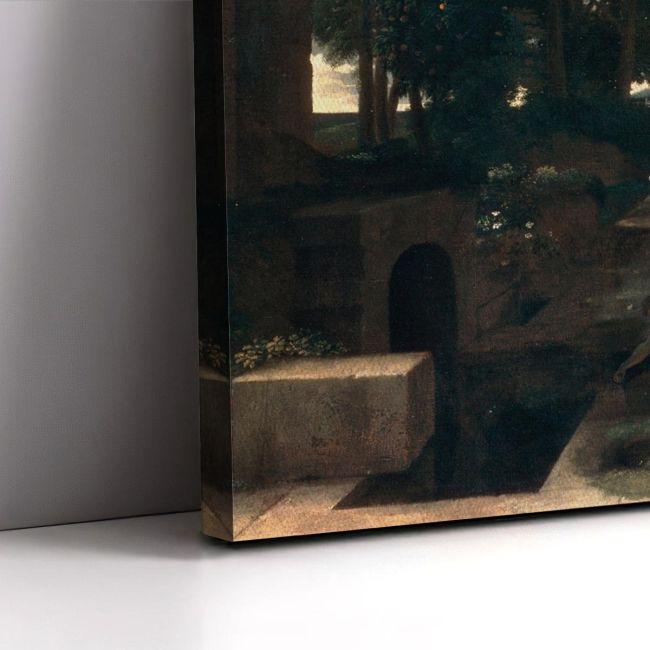 Πίνακας ζωγραφικής A Roman road Nicolas Poussin  Αφίσα πόστερ με μαύρη κορνίζα