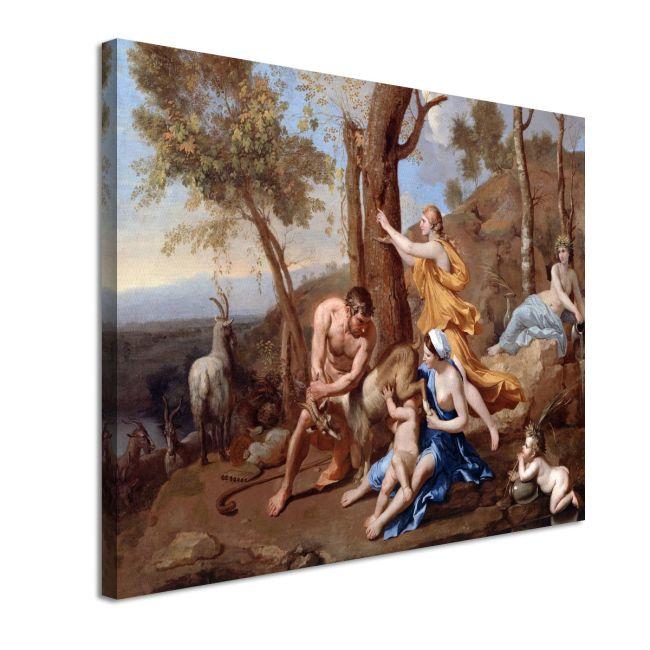 Canvas print The nurture of Jupiter, Nicolas Poussin
