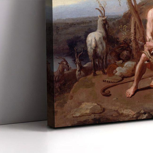 Πίνακας ζωγραφικής The nurture of Jupiter Nicolas Poussin  Αφίσα πόστερ με μαύρη κορνίζα