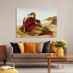 Canvas print Ariadne at Naxos, Evelyn De Morgan