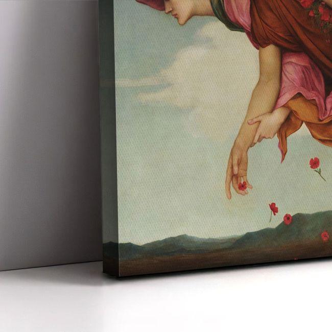 Πίνακας ζωγραφικής Night and Sleep Evelyn De Morgan  Αφίσα πόστερ με μαύρη κορνίζα