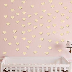 Wooden hearts set