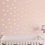Wooden hearts set