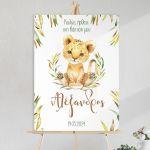 Canvas print baptism, Little lion king
