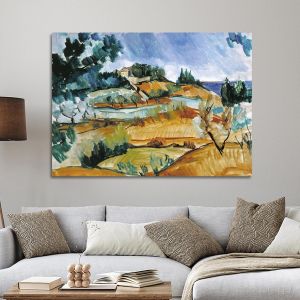 Πίνακας ζωγραφικής Landscape near Martigues Maurice de Vlaminck Καμβάς τελαρωμένος