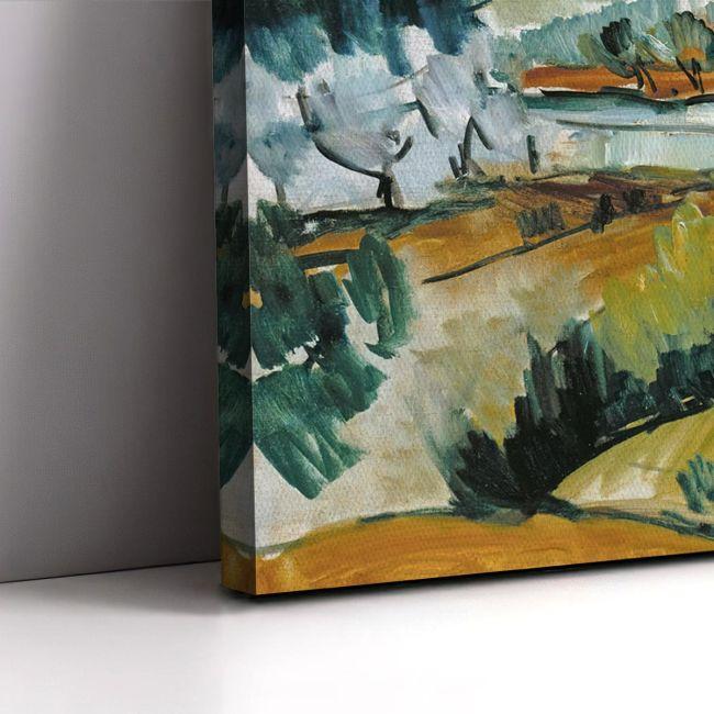 Πίνακας ζωγραφικής Landscape near Martigues Maurice de Vlaminck  Αφίσα πόστερ με μαύρη κορνίζα