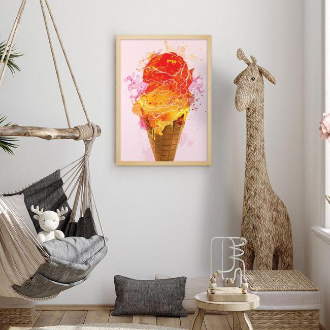 Ice cream II αφίσα κάδρο  Αφίσα πόστερ με Ξύλινη κορνίζα