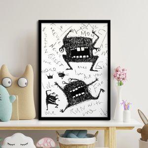Doodle monsters, poster