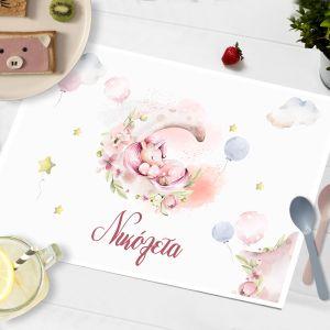 Placemat, Unicorn pink theme