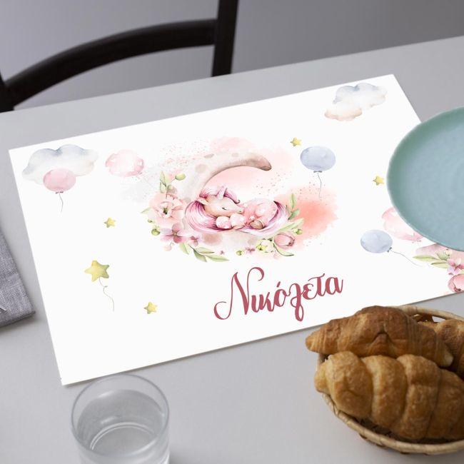 Placemat, Unicorn pink theme