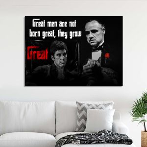 Πίνακας σε καμβά,Great men, The godfather θέμα