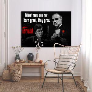 Canvas print Great men The godfather theme Framed canvas View 1 2