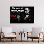 Canvas print, Great men, The godfather theme