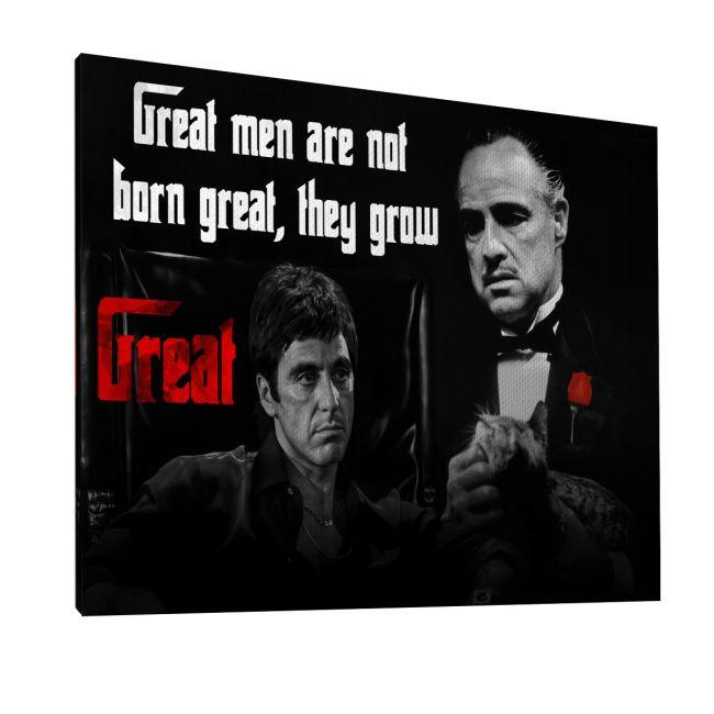 Πίνακας σε καμβά,Great men, The godfather θέμα