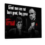 Πίνακας σε καμβά,Great men, The godfather θέμα