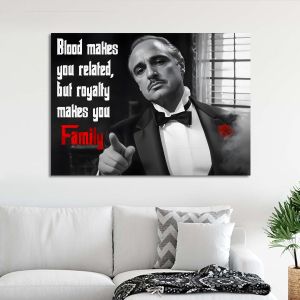 Canvas print,Blood and family., The godfather theme