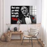 Canvas print,Blood and family., The godfather theme