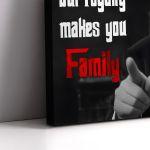 Canvas print,Blood and family., The godfather theme