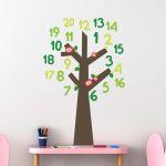 Kids wall stickers tree and numbers, Tree of Knowledge