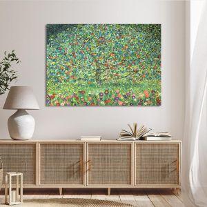 Klimt G. Apple Tree I painting, unframed canvas print. Vibrant pointillist style, Famous Painters category. 2