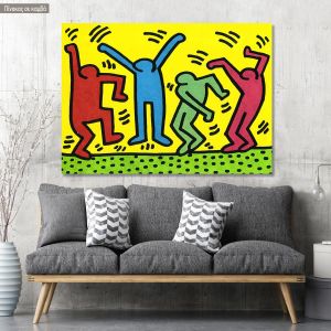 Canvas print Simple lined dancers
