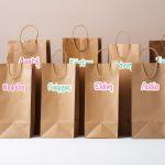 Party, birthday stickers personalized different names