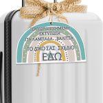 Wooden figure printed your design for baptism candle and case