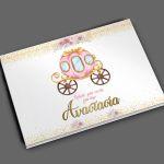 Wishes book, Watercolor balloon with name, green