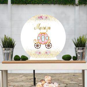 Wooden printed sign, Cinderella Pumpkin Carriage