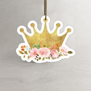 Καρτελάκια πάρτι, Χρυσή κορώνα με τριαντάφυλλα