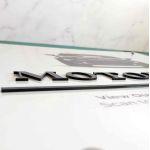 Entrance Sign white plexiglass,laser cut text or logo