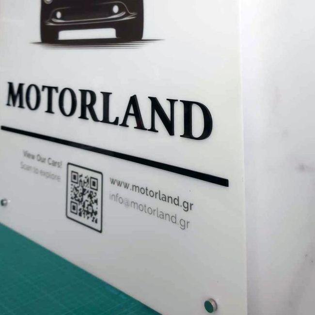 Entrance Sign white plexiglass,laser cut text or logo