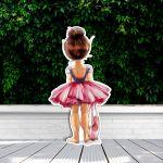 Wooden figure printed Ballerina 2