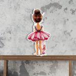 Wooden figure printed Ballerina 2