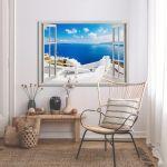 Canvas print Window with view