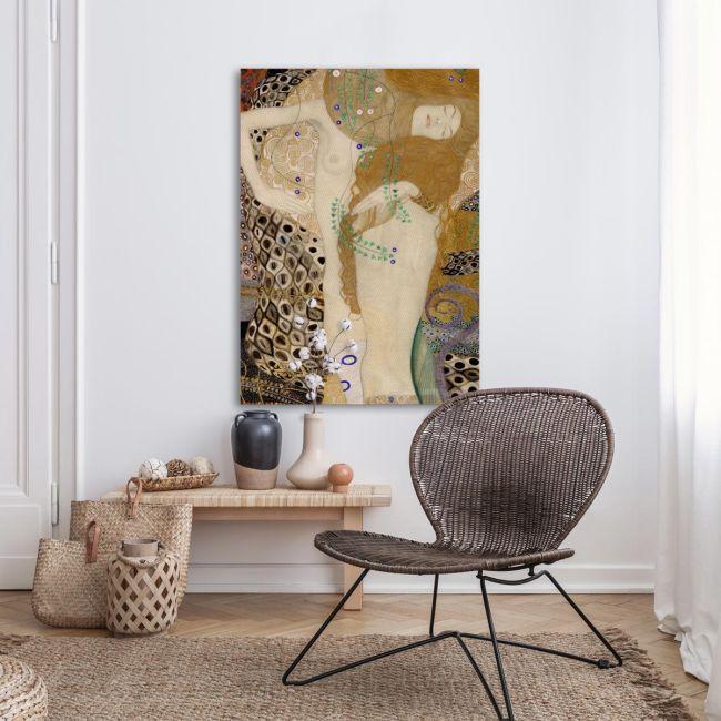 Canvas print Water serpents I detail, Klimt Gustav