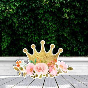Ξύλινη φιγούρα, Χρυσή κορώνα με τριαντάφυλλα