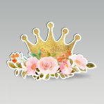 Ξύλινη φιγούρα, Χρυσή κορώνα με τριαντάφυλλα