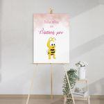Canvas print  welcome to my baptism, Bee
