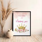 Canvas printwelcome to my baptism, Mermaid scene