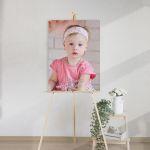 Canvas print for baptism, Full photo and name