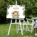 Canvas printwelcome to my baptism, Little lion prince