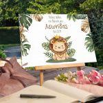 Canvas printwelcome to my baptism, Little lion prince