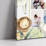 Canvas print baptism, Safari pictures collage
