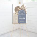 Canvas printwelcome to my baptism, Baby boy boho 2