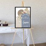 Canvas printwelcome to my baptism, Baby boy boho 2