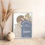 Canvas printwelcome to my baptism, Baby boy boho 2