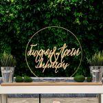 Wedding Wooden couple and child names