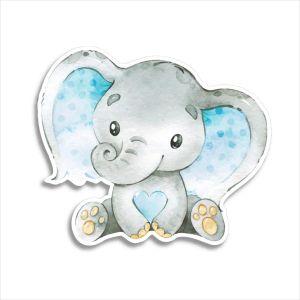 Wooden figure Elephant watercolor 3 2
