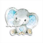 Wooden figure Elephant watercolor 3